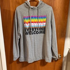 Everyone Welcome Gray Hoodie